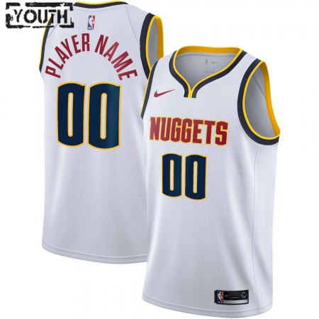 Kinder NBA Denver Nuggets Trikot Benutzerdefinierte Nike 2020-2021 Association Edition Swingman